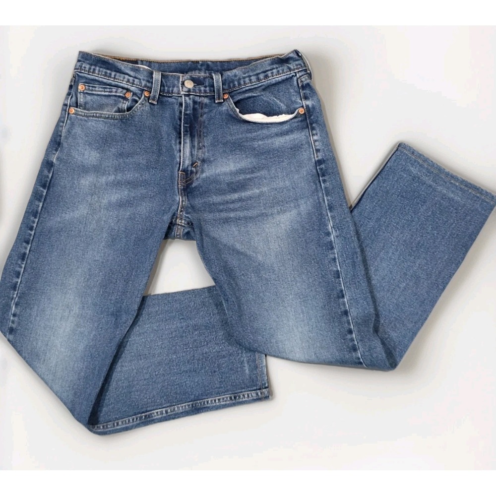 Levi's 505 Regular Fit Jeans Men's W32 L30 Medium Wash Denim